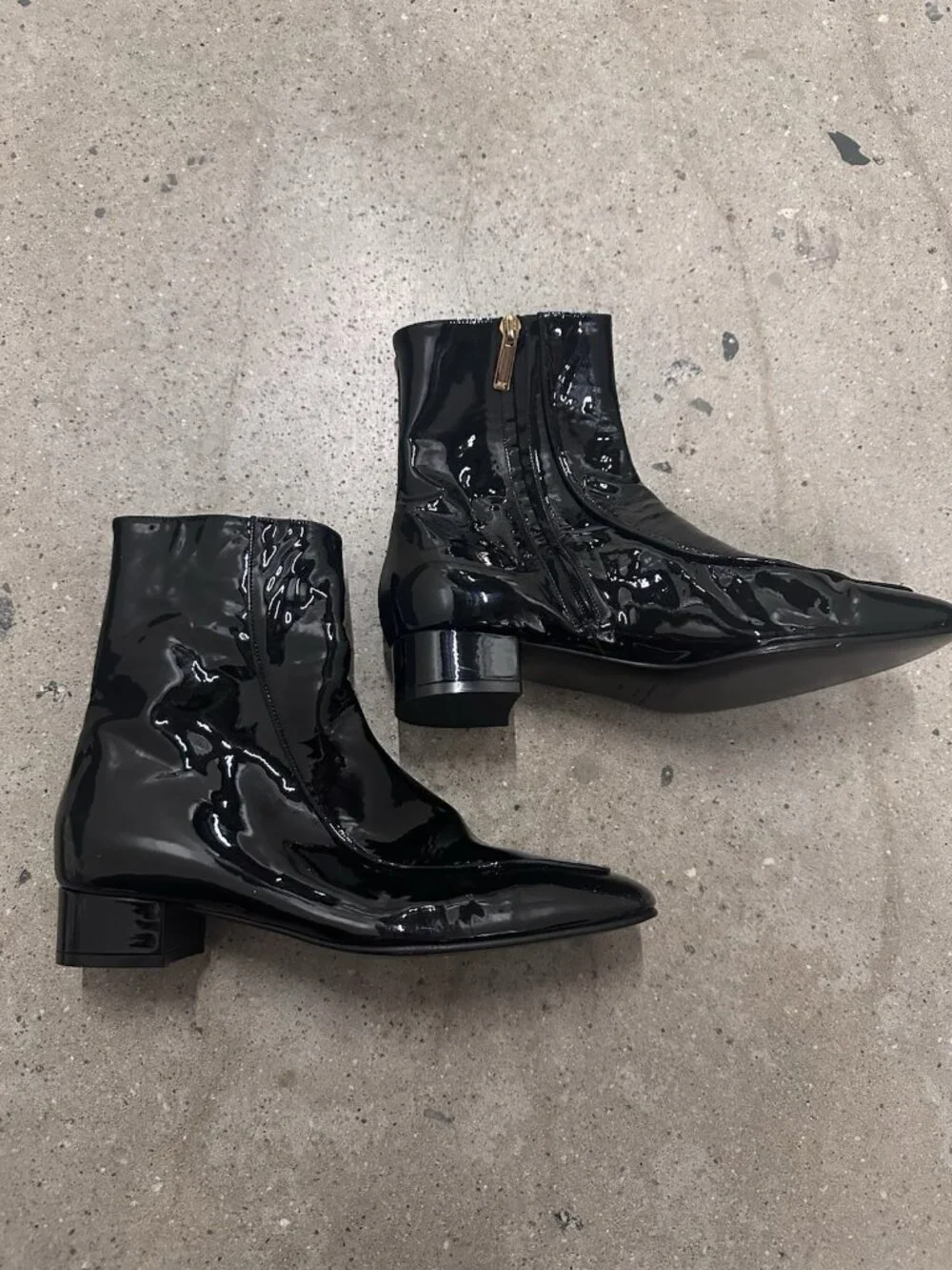 HERBERT LEVINE Shadow Ban 30 Patent Boots Black - Picture 4 of 7